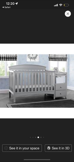 🧨LIQUIDACIÓN 🧨 CUNA GRIS CONVERTIBLE 4 en 1. / BABY CRIB 💥 $248 ❤️