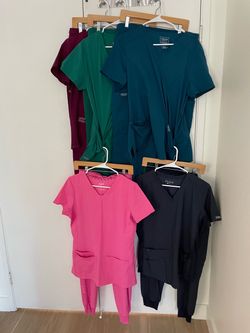 5 scrub sets , s & m