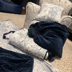 Airplane Themed Crib Set Homemade  Matching Chair 