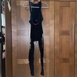 Castelli Bib Tights Mens Medium Black Cycling Bike Padded Winter Rosso Corsa M