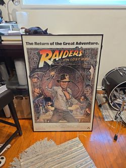 Raiders of the Lost Ark FRAMED REPRINT poster