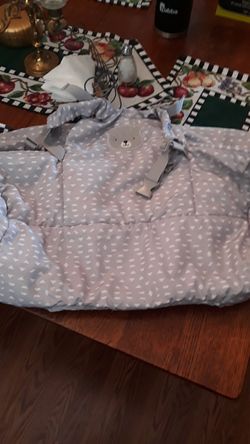 Baby shopping cart over