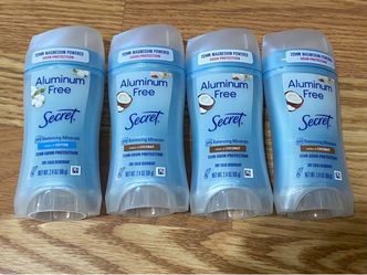 4 Secret Aluminum Free Deodorants