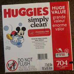 Huggies Wipes-Simply Clean  - 704 Count 