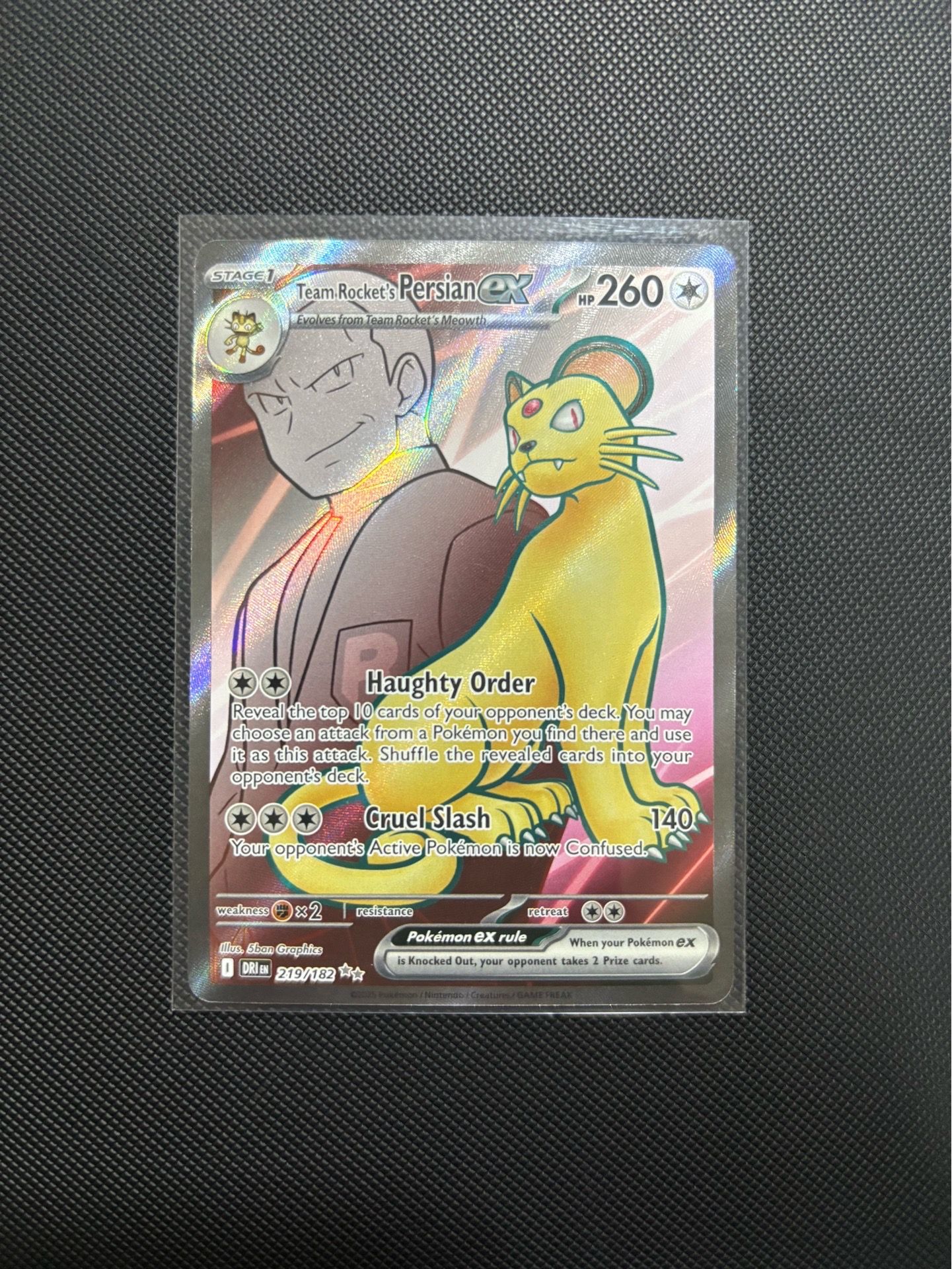 Pokemon Team Rocket's Persian ex