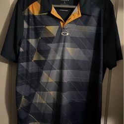 oakley golf polo shirt size large