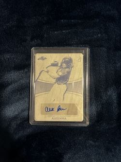 2022 Leaf Perfect Game National Showcase Black Plate 1/1 | Cardi BA-AS3 Gameday Auto | Autographed by: Alex Sosa