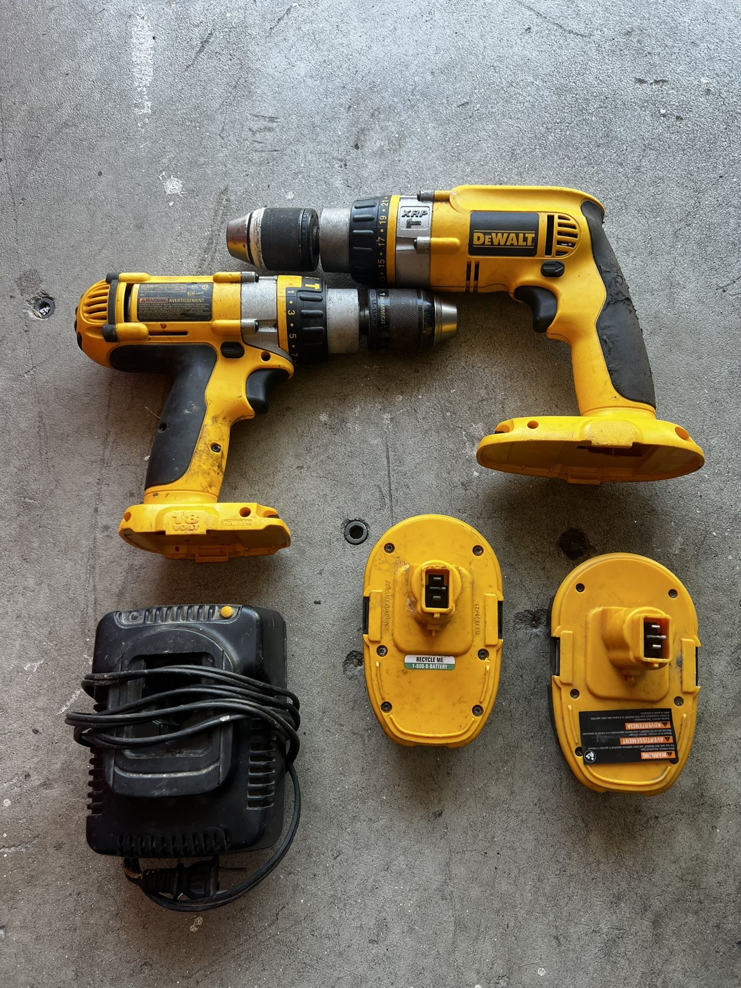 Dewalt DCD951 & DW989 Hamer Drill $18v With Battery And Charger