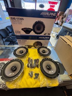 Alpine Car Speakers 6 1/2” 2way (2) pairs