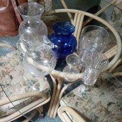 6 Prices Of Vases And A Pitcher.. Antique