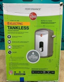 Rheem RETEX-13 Tankless Water Heater/Boiler - Gray (E10045968)
