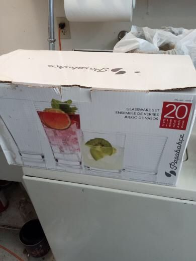New In Box, Glassware Set Of 20