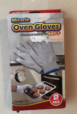 Miracle oven gloves. Never get burned baking or grilling again!!