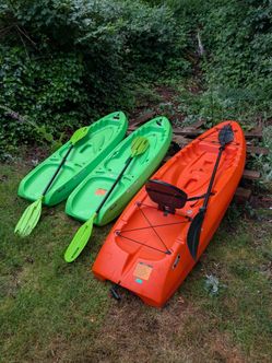 Sit on top Kayaks with paddles