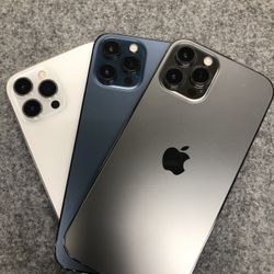 iphone 12pro 128gb unlocked sold with store warranty | Each