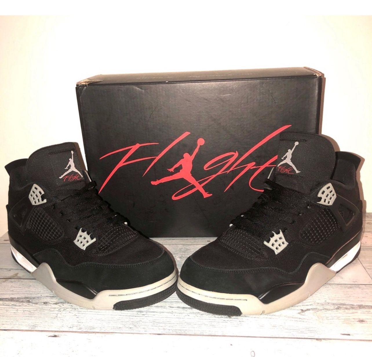 Nike Air Jordan 4 Retro SE “black Canvas” Sneakers