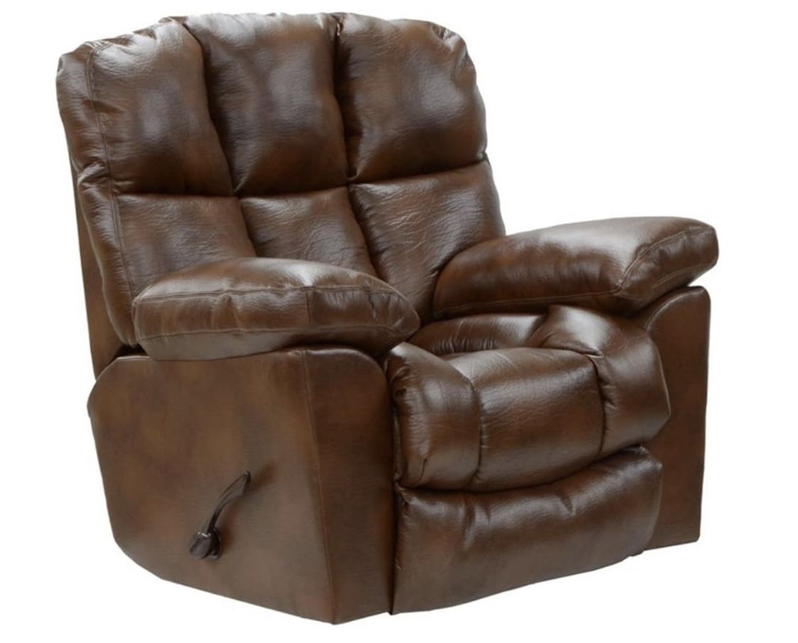 Catnapper Griffey Electric Leather Lay Flat Recliner Chair