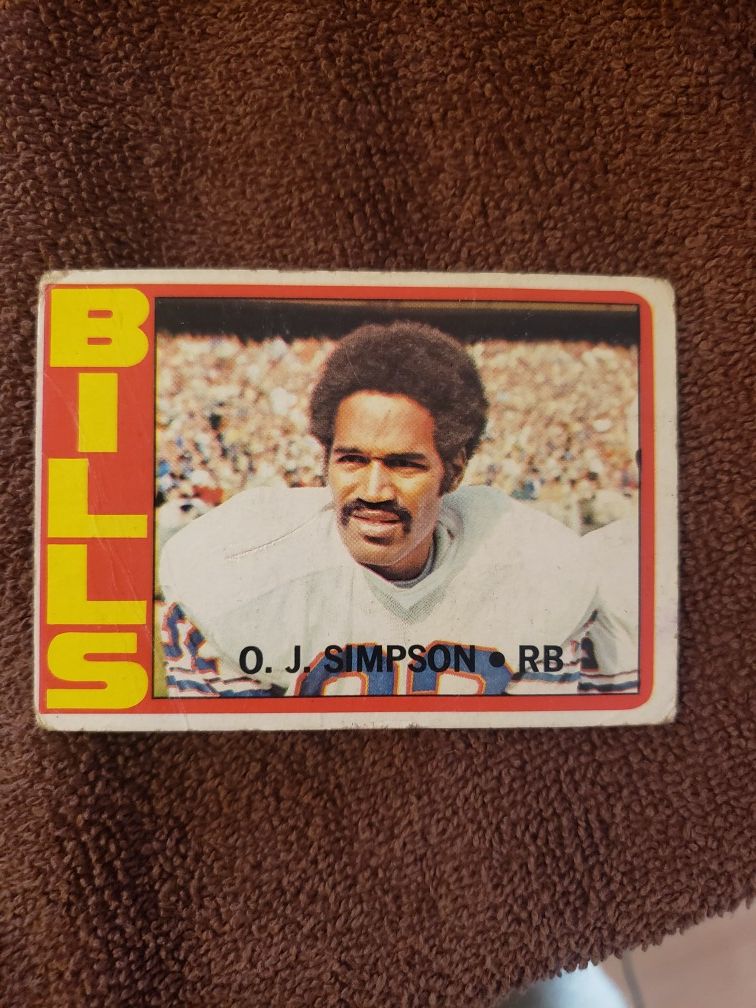 OJ Simpson football card