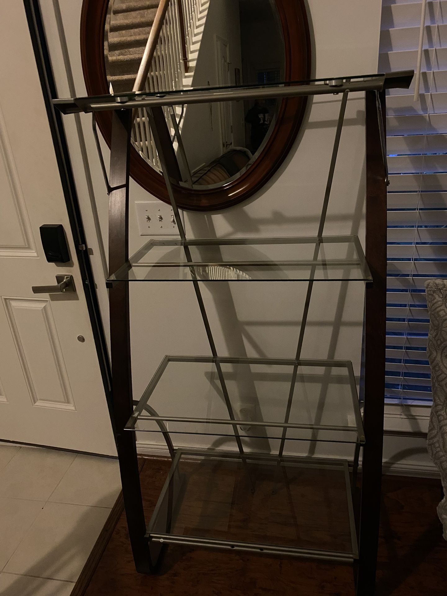 Wood Glass Display Shelf