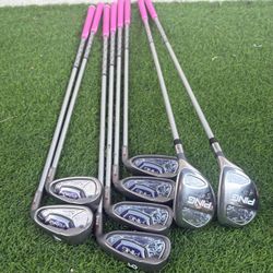 Ladies Ping Serene 4-5H 6-9, W,S irons Graphite Shaft