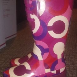 WOMENS COACH RAIN BOOTS SIZE 5