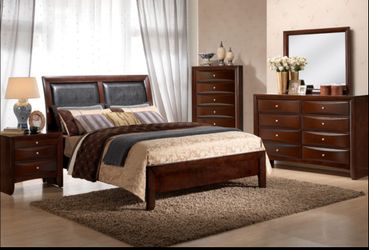Emily Merlot Bedroom Set Only 449/499/599