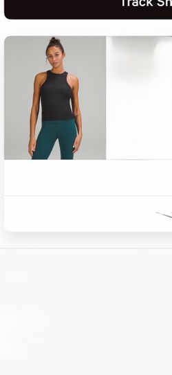 Lululemon Ribbed Racerback Tank Top with Built-in Bra