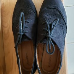 Wore One Day--Womens Black Flats. (MAKE AN OFFER)