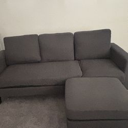 Small Couch With ottoman