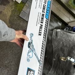 4000 lb., 2 Ton Capacity, 10 ft. Cable Winch Puller