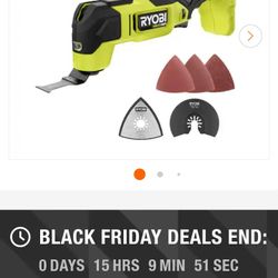 RYOBI ONE+ HP PBLMT51 - 18V Brushless Cordless Oscillating Multi-Tool (Tool Only)

