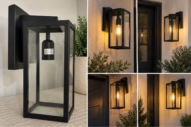 Black Outdoor Wall Lantern