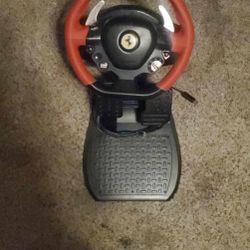 Ferrari Steering Wheel And Pedals 