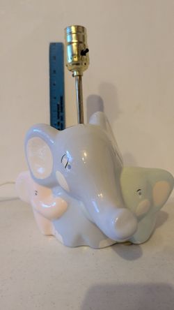 Ceramic elephant lamp