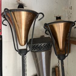 3 Tall Tiki Torches