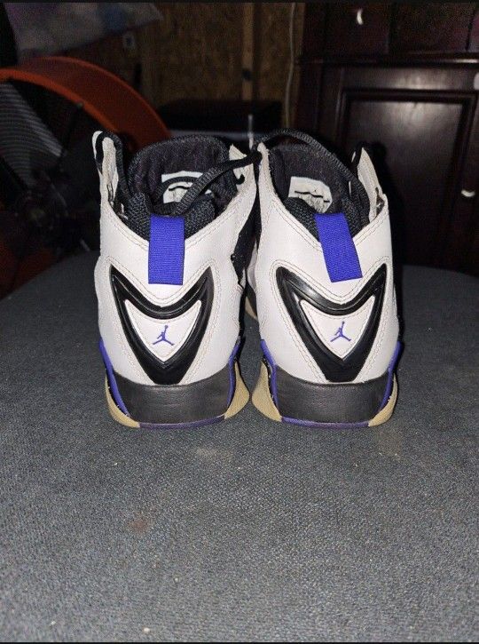 Jordan Shoes Nike Air Jordan True Flight Women’s White/Black/Purple Sneakers