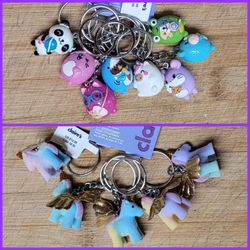 Claire's Keychain Bundle, Brand New All Attached
