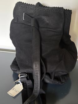 Vintage Donna Karan Black Leather Slouchy Bag