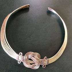 Silver Custom Artists Choker Necklace Adjustable Artists