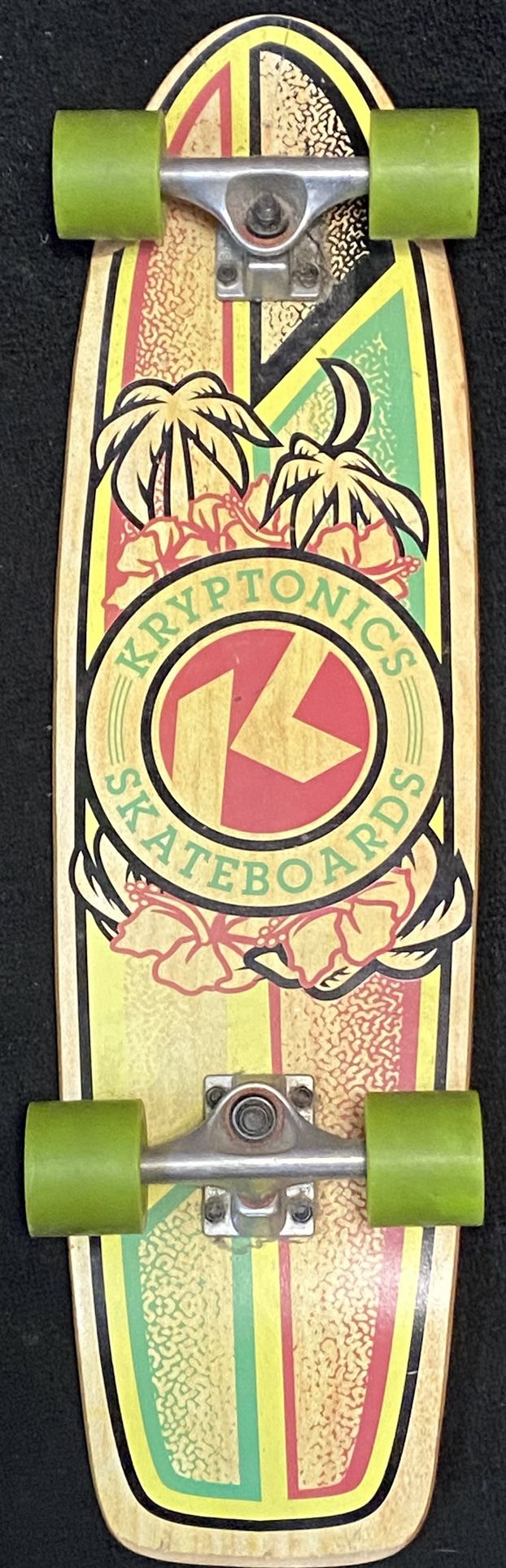Kryptonics 1965 Style Classic Skateboard Yellow And Green