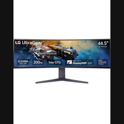 LG 45GR65DC-B Ultragear Curved Gaming Monitor 45-Inch 32:9 QHD 200Hz 1ms UltraWide Display AMD FreeSync Premium Pro VESA DisplayHDR 600 HDMI 2.1 x2 DP