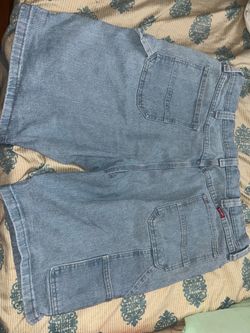 Wrangler blue denim carpenter shorts Size 38"