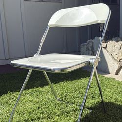 Giancarlo Piretti Plia chair 1970’s  white