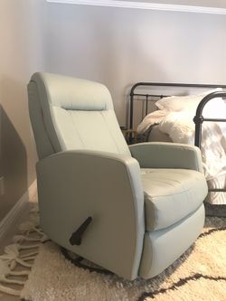 High end reclining rocker / glider chair