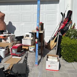 Elan Ski With Solomon Bindings With Poles