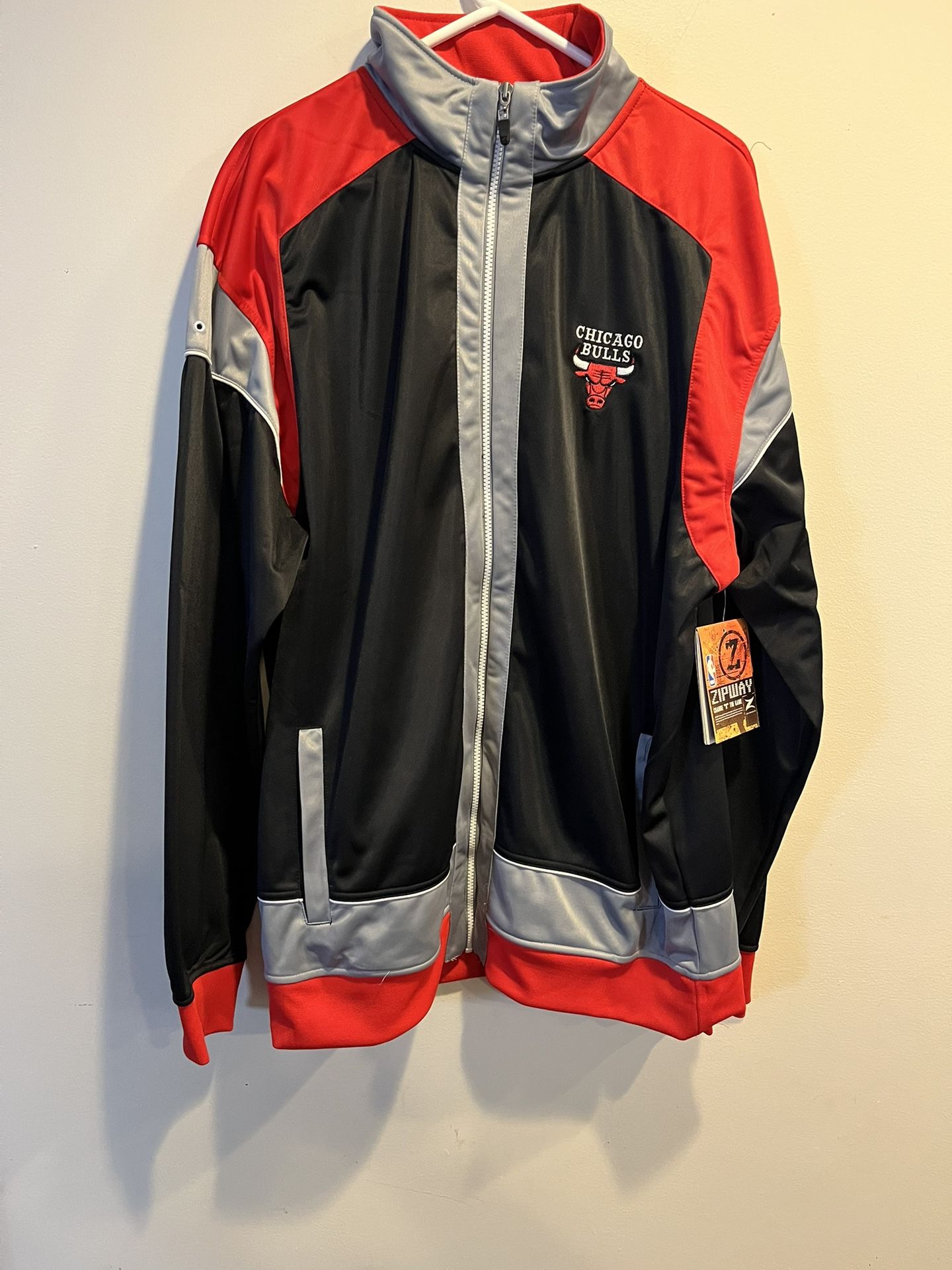 New Vintage Chicago Bulls Zipway Jacket Size 2X-Large