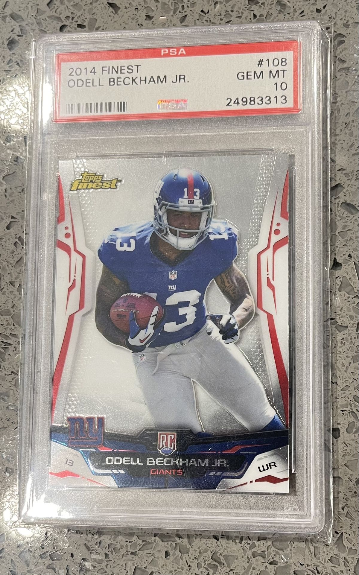 2014 Topps Finest #108 Odell Beckham Jr. Giants RC Rookie...