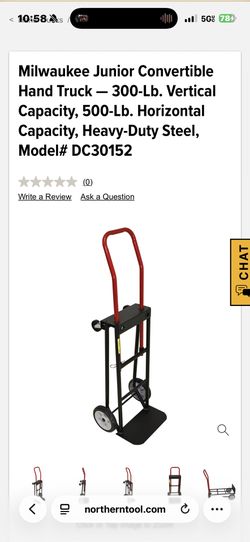 Milwaukee Junior Convertible Hand Truck Dolly Cart