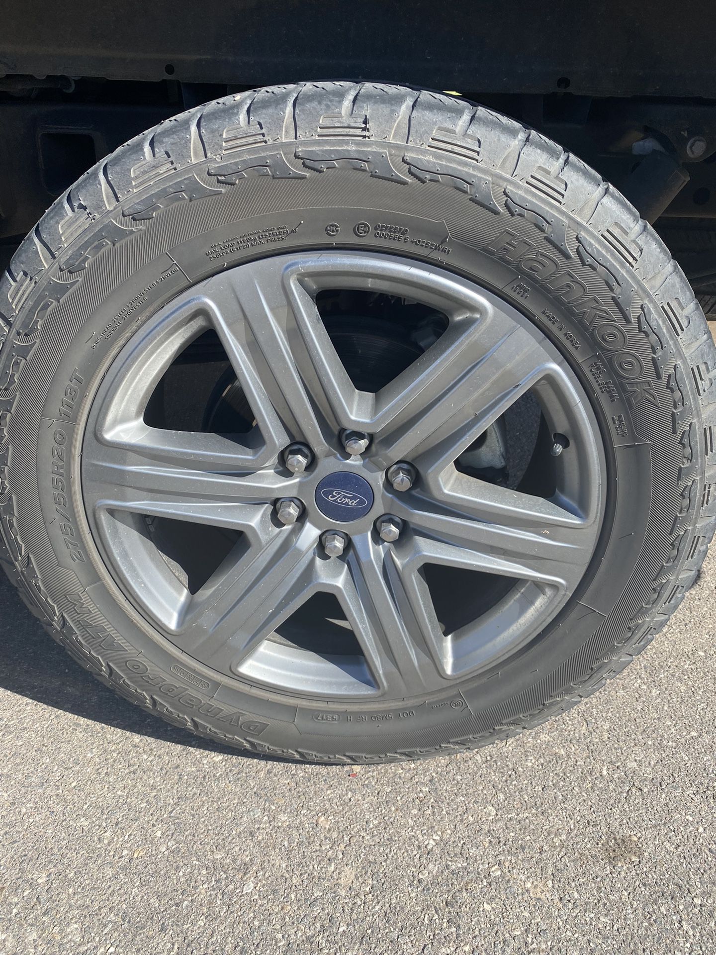 Stock Ford Rims & Tires With Good Tread Left