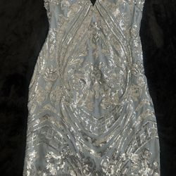 Light Blue Cocktail Dress